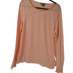 Banana Republic Tommy Bahama Peach L/S T-Shirt Beaded Neckline XL Photo 0