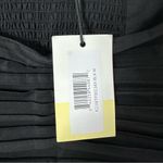 Few Moda  Kourt Anastasia Black Ruched Long Sleeve Blouse Size M NWT Photo 4