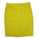 J.Crew NWT Petite No 2 Pencil in Bright Citron Yellow Bi-stretch Cotton Skirt 6P Photo 2