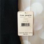 Free People  Mary Jane Black Ribbed Mini Dress Photo 6