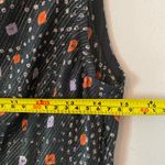 Ulla Johnson  Navy Blue Sleeveless Metallic Patterned Tiered Midi Dress Women's 2 Photo 9