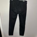 True Religion Women’s  Size 26 Black High Rise Straight Leg Raw Hem‎ Jeans Photo 5
