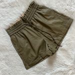 Zenana Outfitters Faux Leather Shorts Olive Green Size Medium Photo 0