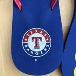 REEF  Bliss x MLB Beach Please Flip Flop Texas Rangers NWT Size 9 Memorabilia Photo 1