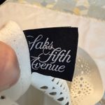 Saks 5th Avenue Sak’s Fifth Avenue Silver Laser Cut Tote Bag Shopping Bag Photo 6