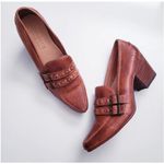 Bed Stu Cobbler series women's Brown Leather Buckle Loafer Heels Shoes Size 9 Photo 1