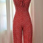 Old Navy Floral tie front cropped jumpsuit Photo 1