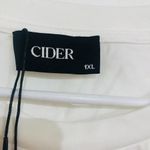 Cider Oversized Tee Curve Cotton Short Sleeve Women's Top White Size 1XL NWT Photo 3