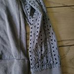 Hippie Rose  cropped sweatshirt with eyelet details on sleeves.  M Photo 3