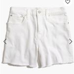 Madewell NWOT High-Rise Denim Shorts in Pure White E8927 - Size 28 Y2K STYLE Photo 1