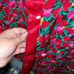 Victoria's Secret Vintage Victoria’s Secret Robe Double Breasted Floral Print Gold Label Medium Photo 3