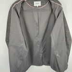 Emerson Fry Lee Blazer Jacket Houndstooth Plaid Linen Size 14 Black White Photo 16