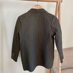 Vintage Quilted Corduroy Collared Chore Barn Jacket in Olive Green Photo 2