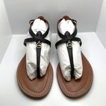 Coach NIB  Shoulder Lydia Sandals Black Leather Size 6.5B Photo 7