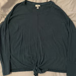 Style & Co  Top Long Sleeve, Dark Green Photo 0