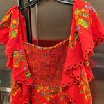 Farm Rio ππ Red Tropical Romance Romper XL NWT Photo 7