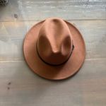 Lisianthus Classic Tan Felt Fedora Wide Brim Fashion Belt Buckle Hat Photo 2