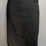 BCBGMAXAZRIA  BLACK WOOL‎ SIDE POCKET PENCIL MIDI SKIRT EUC SIZE 2 Photo 0