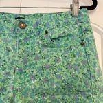 J.Crew Mint Green Floral Jean Shorts Size 0 Photo 3