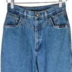 Vintage 90s Rockies Western High Rise Jeans Bareback Size 11/12 L 35" Inseam Blue Photo 2