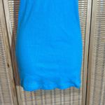 Bella Teal Blue Long Ribbed Racerback Tank Top 100% Cotton XXL Photo 2