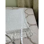 Lilly Pulitzer  Florenna wrap poncho sweater, silver  fringe, size one size Photo 5