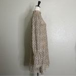 Free People  Simone Crochet Lace Neutral Combo Bell Sleeves Dress, Sz Small Photo 7