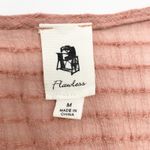 Flawless Gauzy Womens M Bohemian Tie Front Top Mauve Pink Lightweight Summer Photo 5