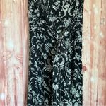 Studio 1940  Black Tie Waist White Floral Print Maxi Dress Photo 10