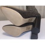 ALDO  Women's Silver Black Glitter Ankle Socks Boots Slip On High Heels New 7.5 Photo 12