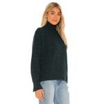 autumn cashmere  Boxy Mock Neck Sweater in Fir Green XSmall New Knit Top Photo 2