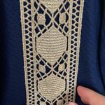 Lilly Pulitzer Vena stretch shift halter mini dress true navy gold trim size 0 Photo 9