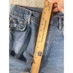 AGOLDE  Nico High Rise‎ Denim Blue Jeans Size 26 Raw Hem Button Fly Distressed Photo 11