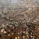 Marchesa Notte one shoulder dark navy glitter tulle evening gown size 2 NWT Blue Photo 3