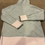 Croft & Barrow  Women’s Grey & Pink Argyle Turtleneck Sweater Photo 4