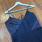C/MEO COLLECTIVE  spaghetti strap silk detail jumpsuit size large navy Photo 7