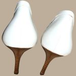 Adrienne Vittadini  White Laser-Cut Floral Women Shoes. New Photo 6