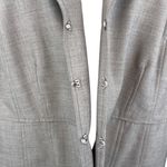 Lane Bryant Light Gray Long Sleeve Peplum Blazer Photo 3