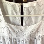 Like New Merlette Brandt Eyelet Tiered
Swing Blouse White Medium Retail $500.00 Photo 8