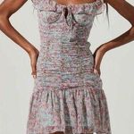 ASTR the Label Floral Ruched Ruffle Mini Dress Photo 0