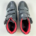 Peloton Unisex Cycling Shoes Black Red With Cleats Size 38 Photo 6