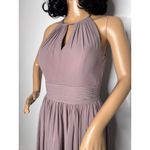 Azazie 2010s  Bonnie Vintage Mauve Chiffon Keyhole A-Line Dress A2 XS Photo 1