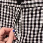 Talbots  Black White Gingham Plaid Capri Pants Size 14 Photo 4