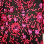 Adrianna Papell Embroidered Mesh Floral Midi Dress Size 6 Photo 6