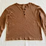 NWOT Homegirl Society Medium Brown Waffle Knit Sweater Autumn Fall Winter Photo 1