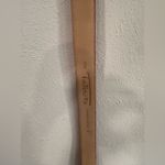 Talbots  red leather belt gold buckle, Size Small Photo 4