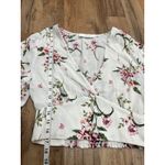 ASTR  The Label 100%‎ Viscose Floral Wrap Crop Top - Medium Photo 5