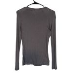 Scrubology Gray Long Sleeve Stretch Medical Scrub Pullover Top Women Sz XS Photo 1