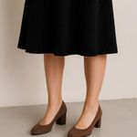 BDG suede solid chunky sole pumps brown taupe Size 7 Photo 0