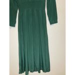 Karin Stevens VTG Y2K Dress Fairy Womens 6P Midi Whimsical Flowy Green Embroidered Beaded Photo 8